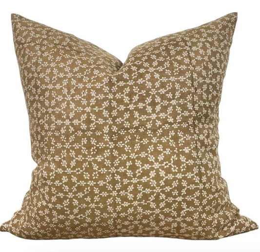 Ada Woven Floral Pillow Cover, 14 x 22