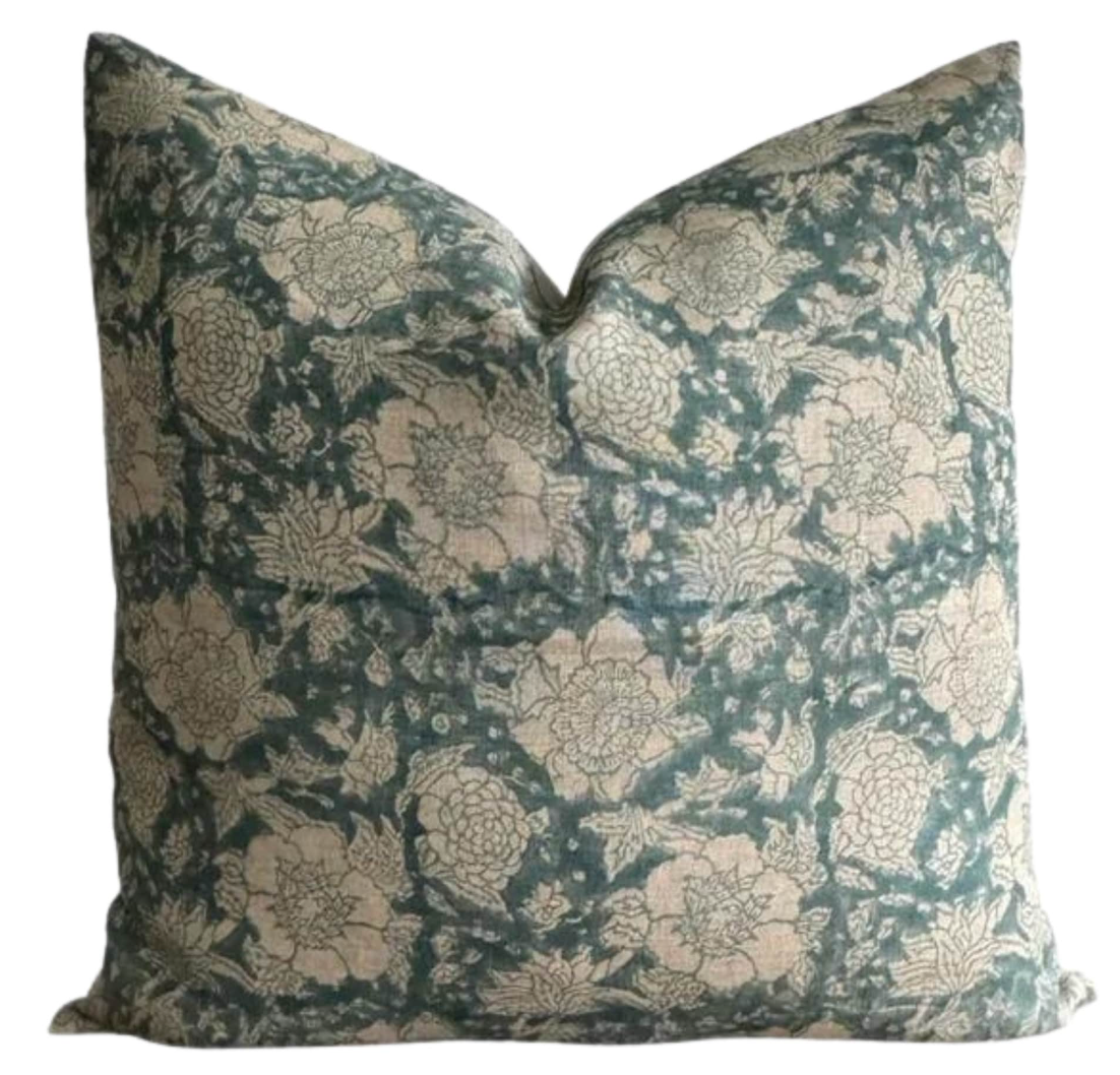 Alice Woven Floral Pillow Cover, 20 x 20