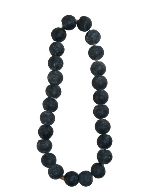 Cement Beads, Distressed Finish, Black