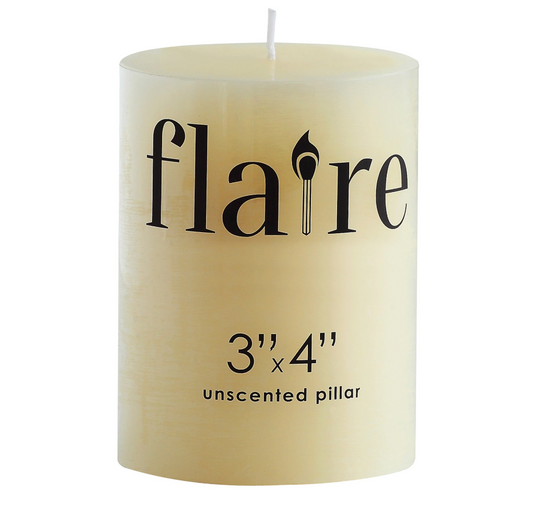 Unscented Pillar Candle