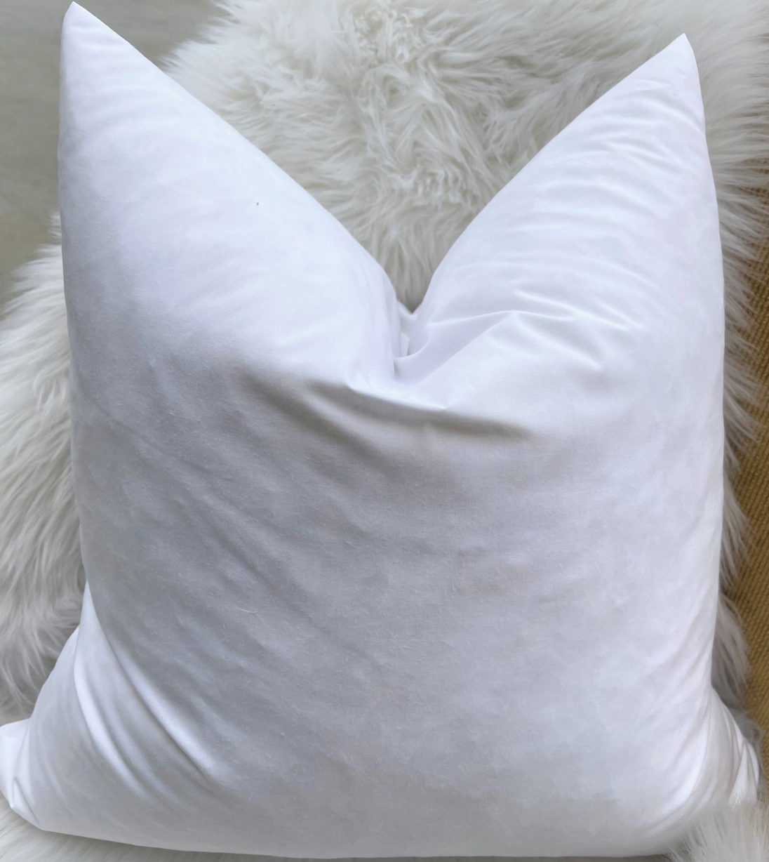 Down Feather Pillow Insert (Various Sizes)