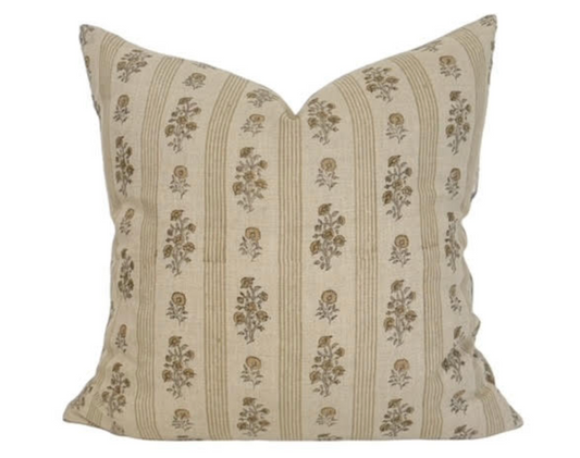 Ema Woven Floral Pillow Cover, 20 x 20