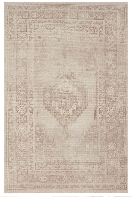 Vintage-Inspired Handowen Rug, Tan