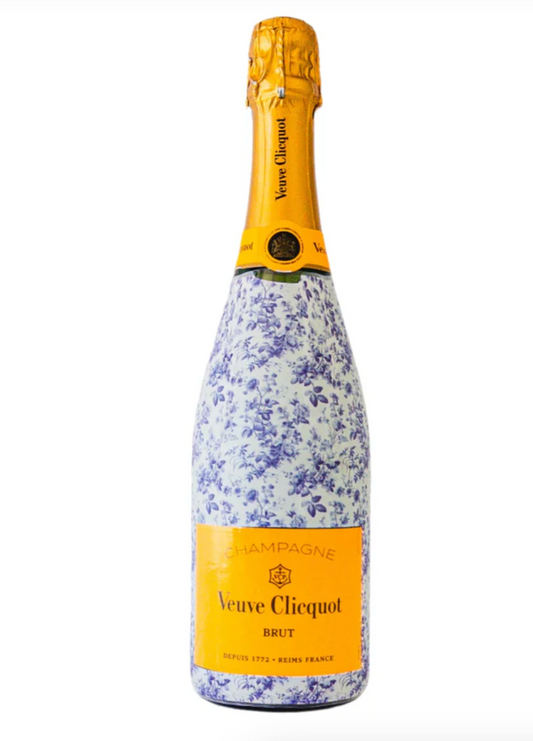 Beau Bottles Grandmillenial Blue Floral - Veuve Clicquot Edition