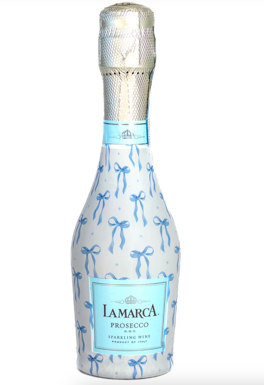 Beau Bottles Blue Bows - MINI La Marca Edition - Six Pack