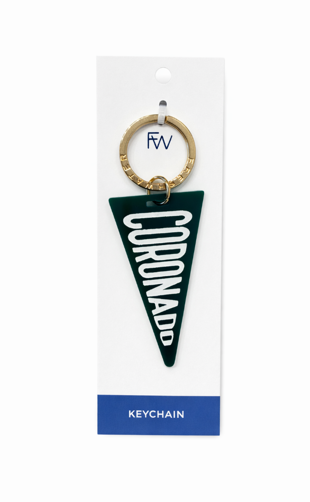 Coronado Pennant Flag Keychain