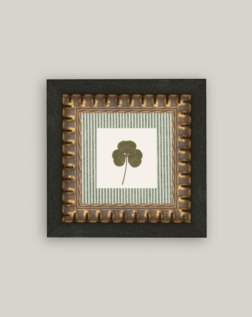 Clover on Stripes 6"x6"