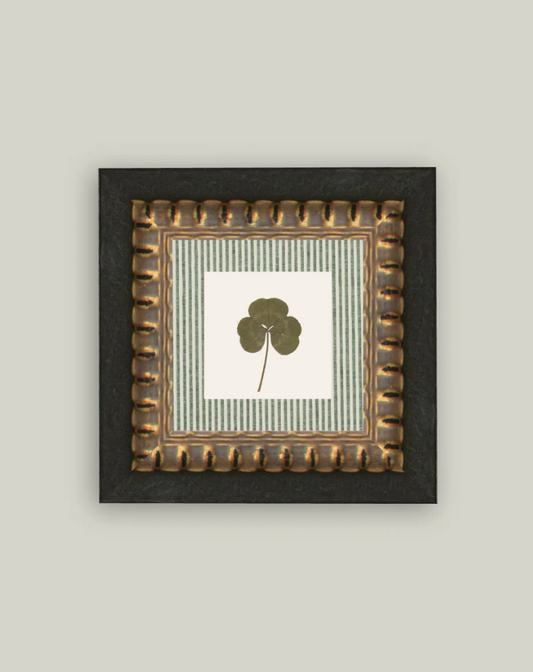 Clover on Stripes 6"x6"