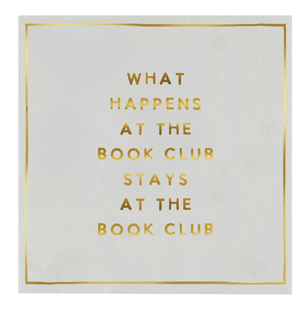 Cocktail Napkins - What Happens at the Book Club Stays at the Book Club, 20ct