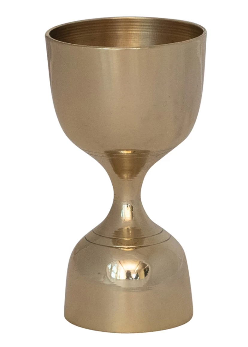Brass Double Sided Cocktail Jigger