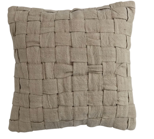 Basket Weave Cotton Pillow