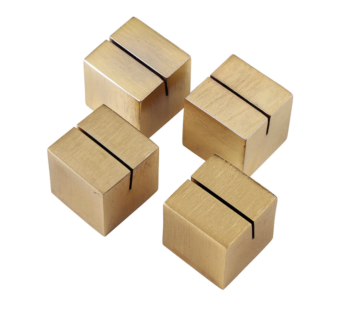 Gold Placecard Holders