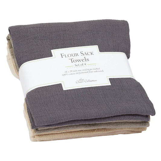 Neutral Flour Sack Towels Set of 4