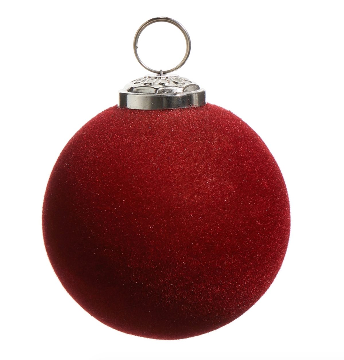 3" Berry Flocked Ball Ornament
