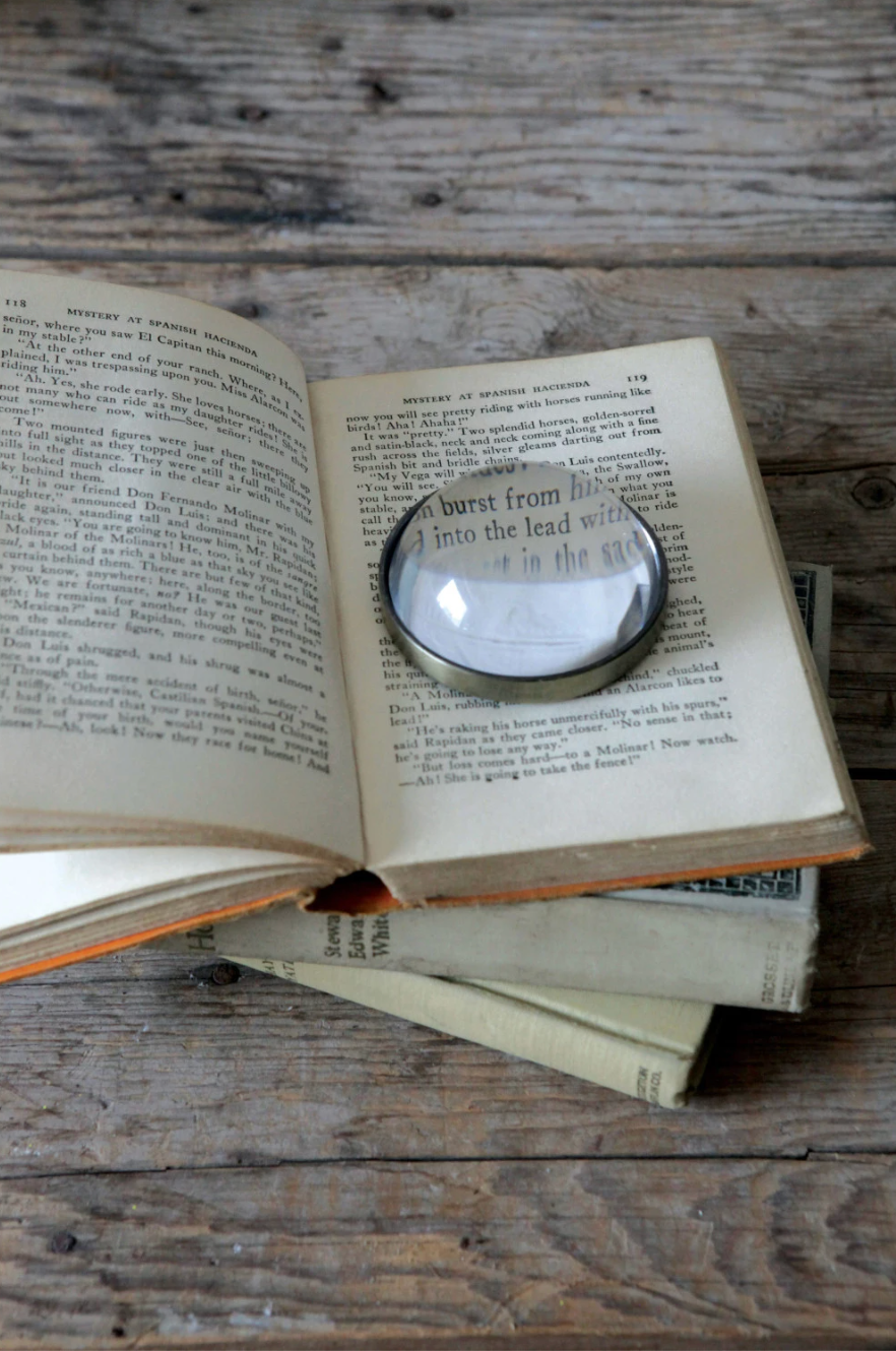 Paperweight/Magnifying Glass