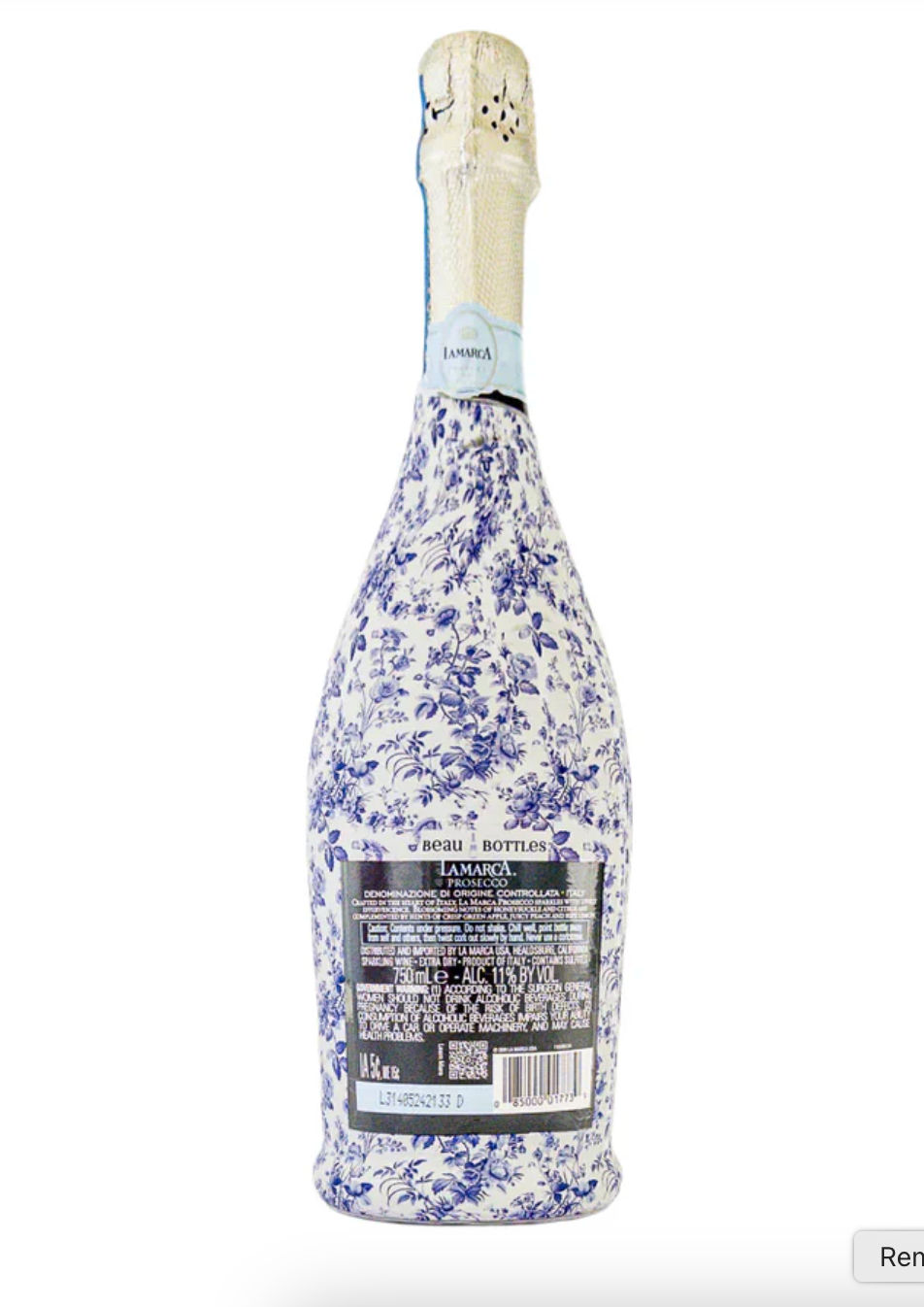 Beau Bottles Grandmillenial Blue Floral - La Marca