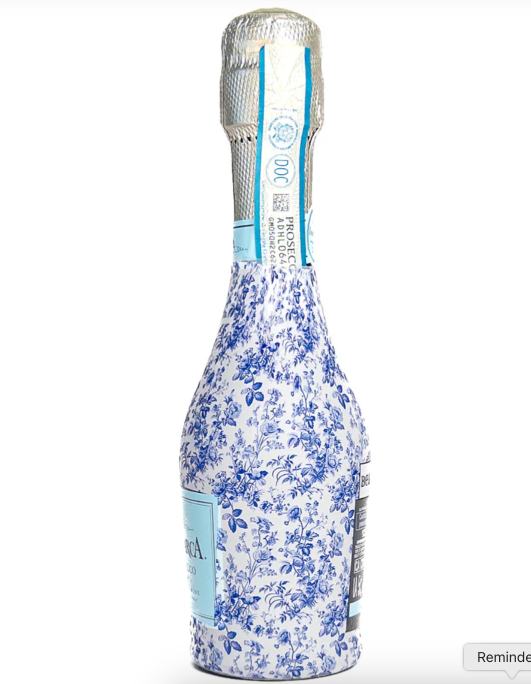 Beau Bottles Blue Floral - MINI La Marca Edition - Six Pack