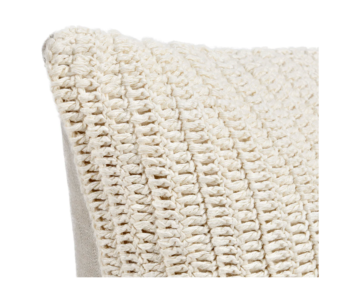 Belgian Flax Shore Pillow, Ivory