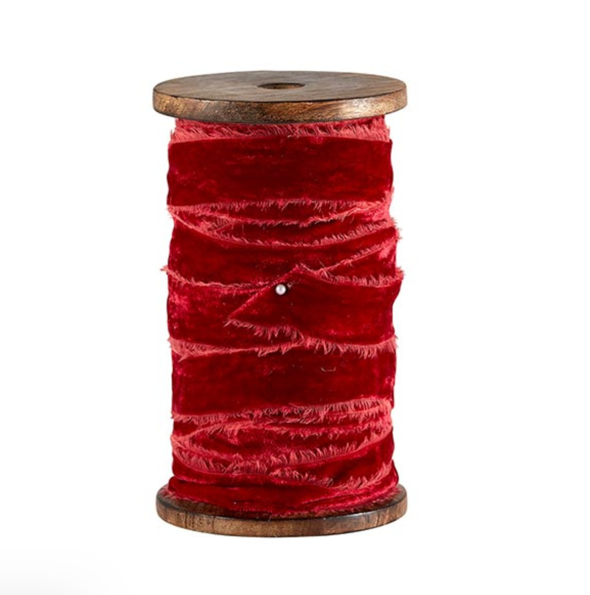 Frayed Velvet Spools, 10 yds