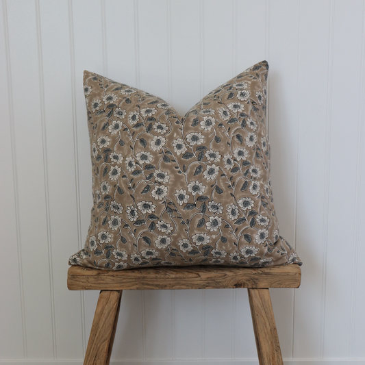 Poppy Floral Pillow