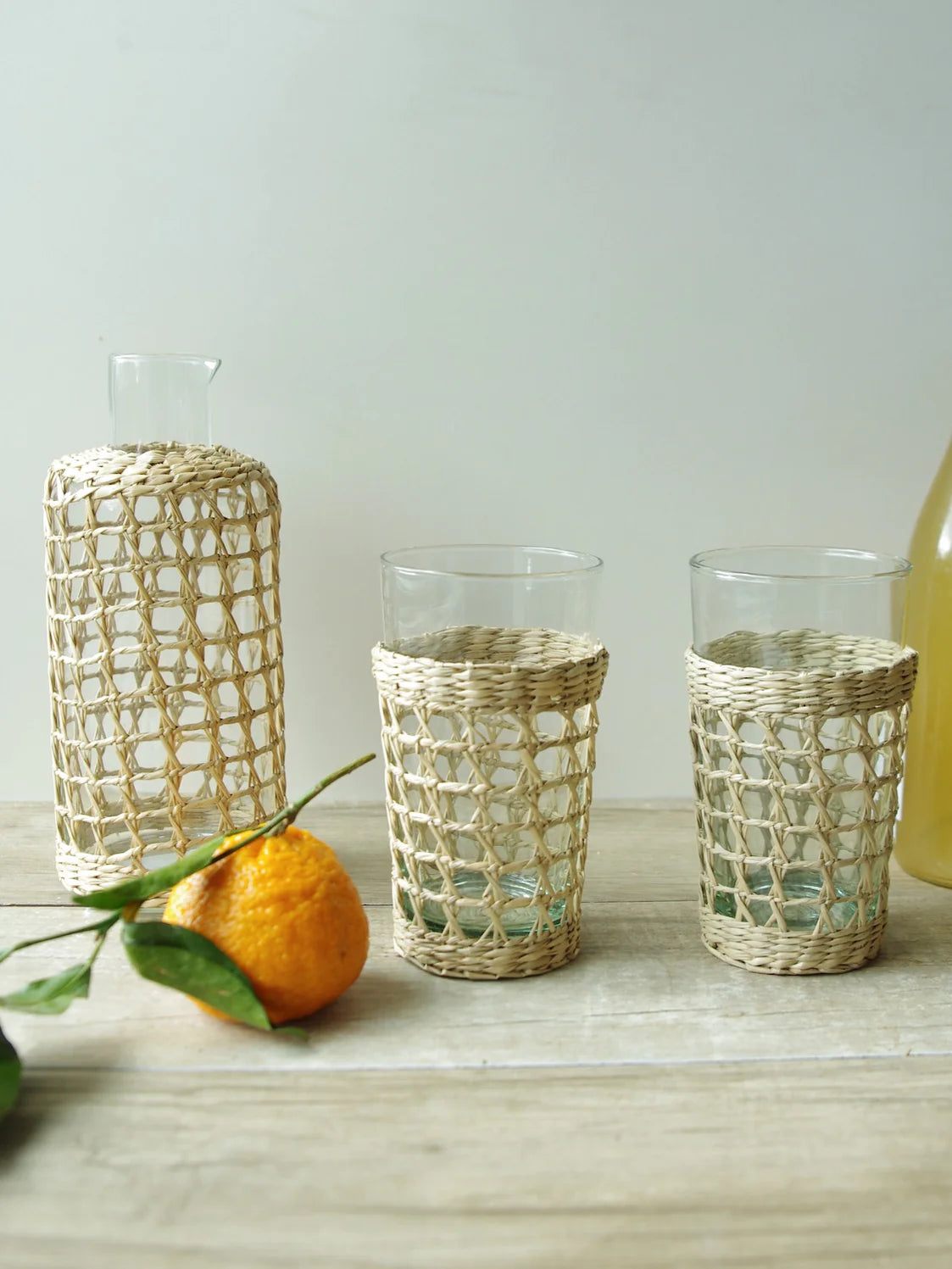 Seagrass Cage Highball Glass