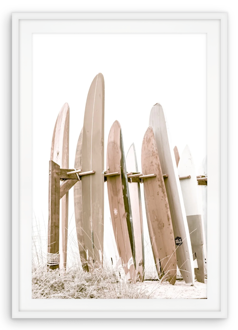 Surfboards Framed Art