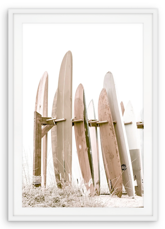 Surfboards Framed Art