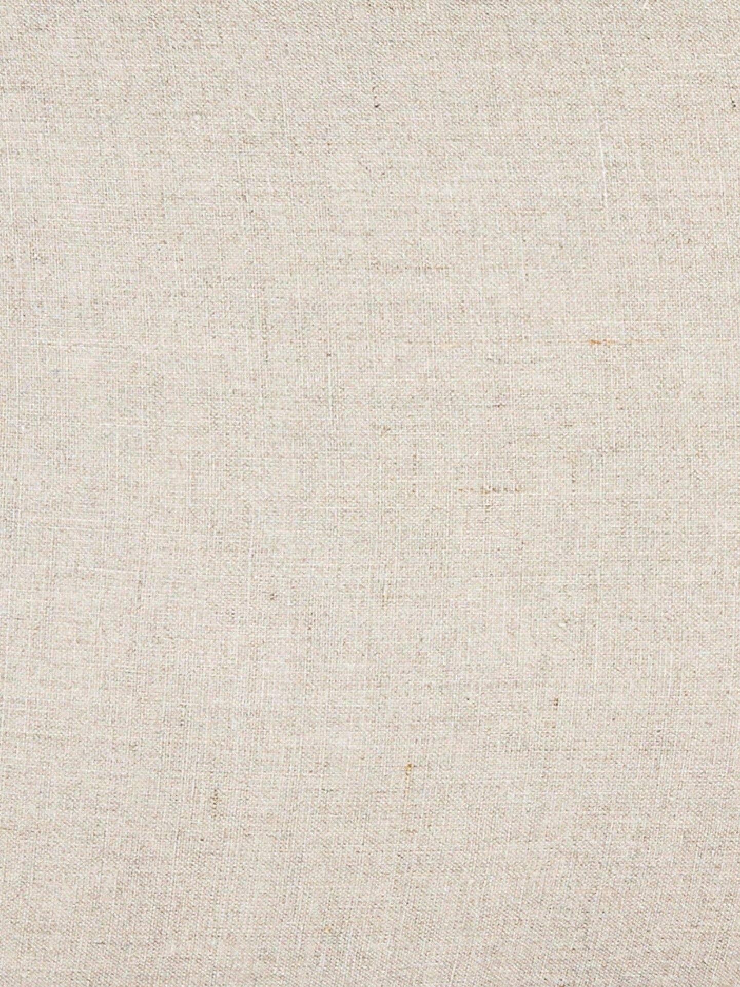 Khaki Fringe Linen Pillow