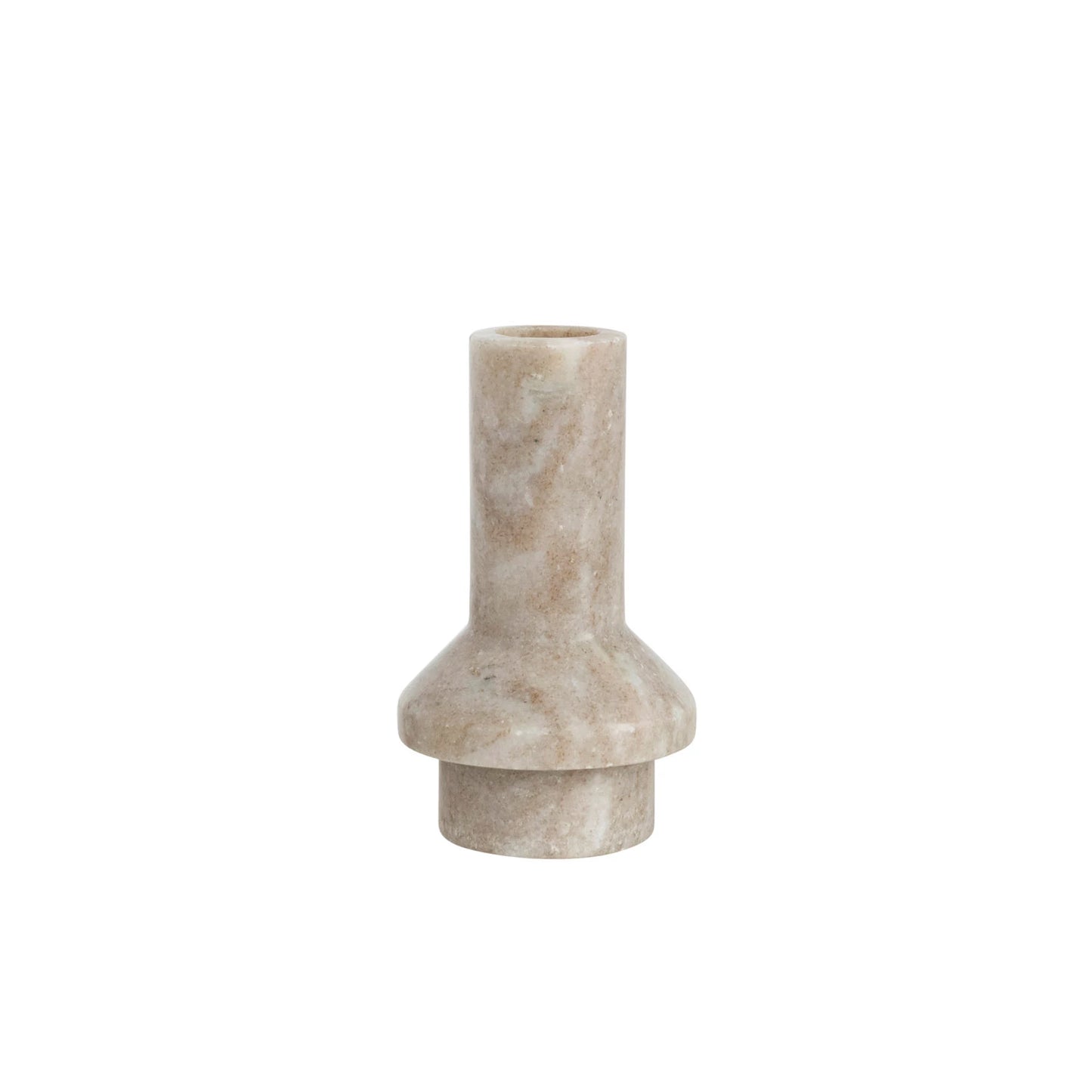 Marble Taper Holder Beige 2 variants