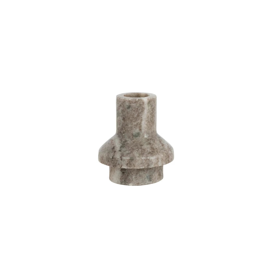 Marble Taper Holder Beige 2 variants