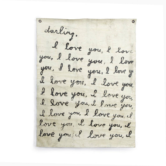 Letter For You Hand Painted Wall Hanging 36" x 48