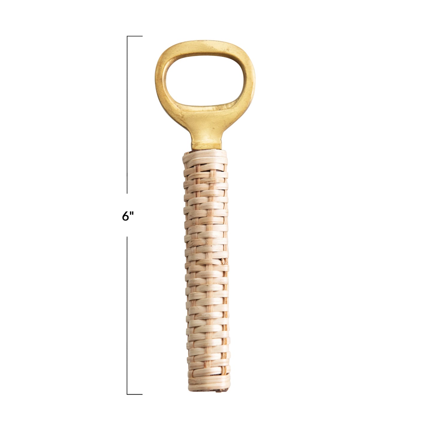 Rattan + Brass Bottle Opener