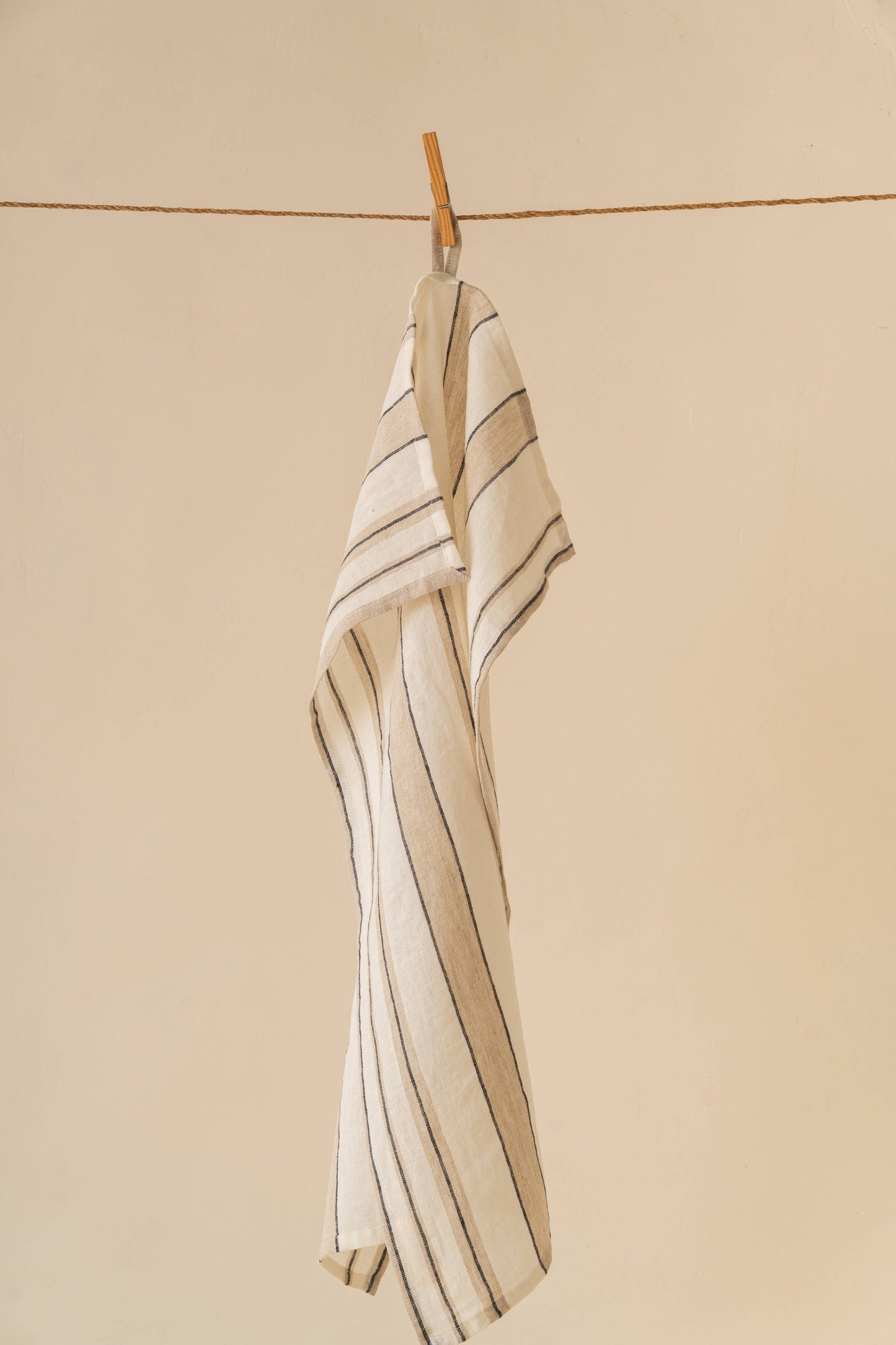 Seaside Stripe Linen Kitchen Towel