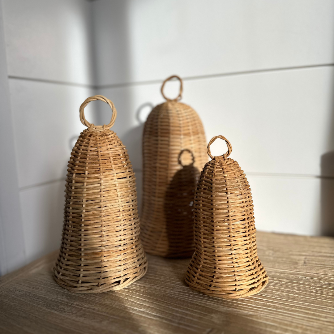 Rattan Bells │ Set of 3