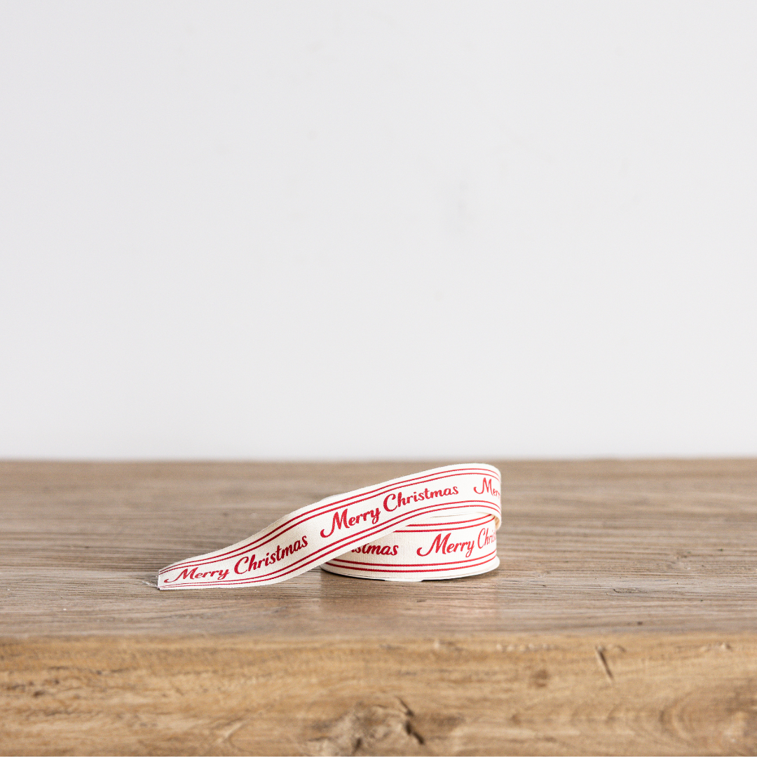 Red Merry Christmas Ribbon