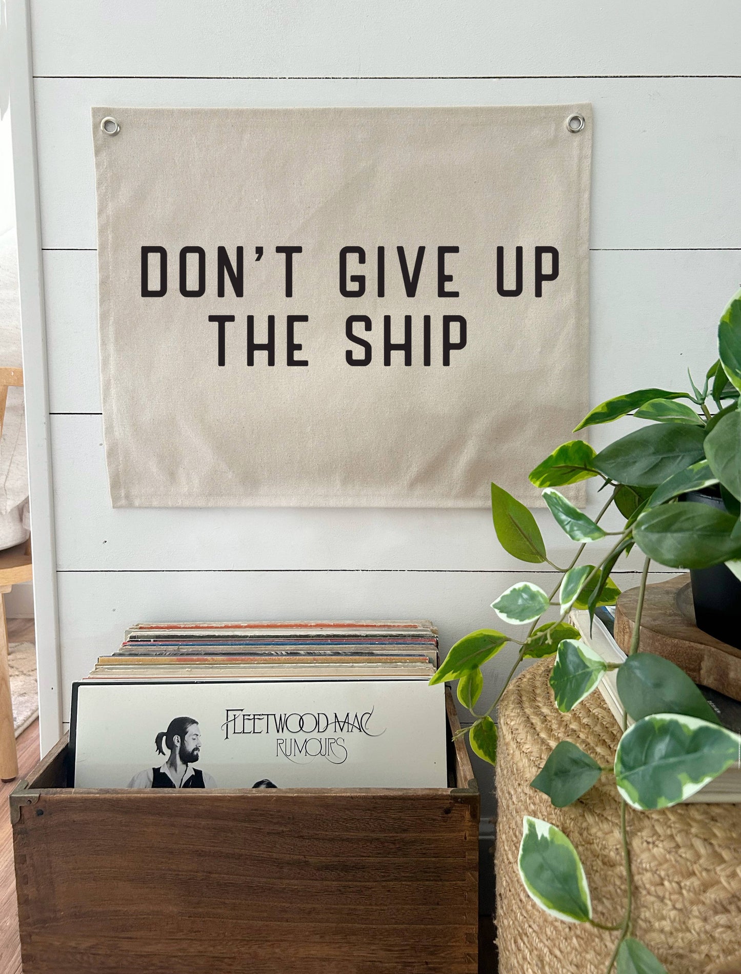 Don't Give Up The Ship Canvas Banner