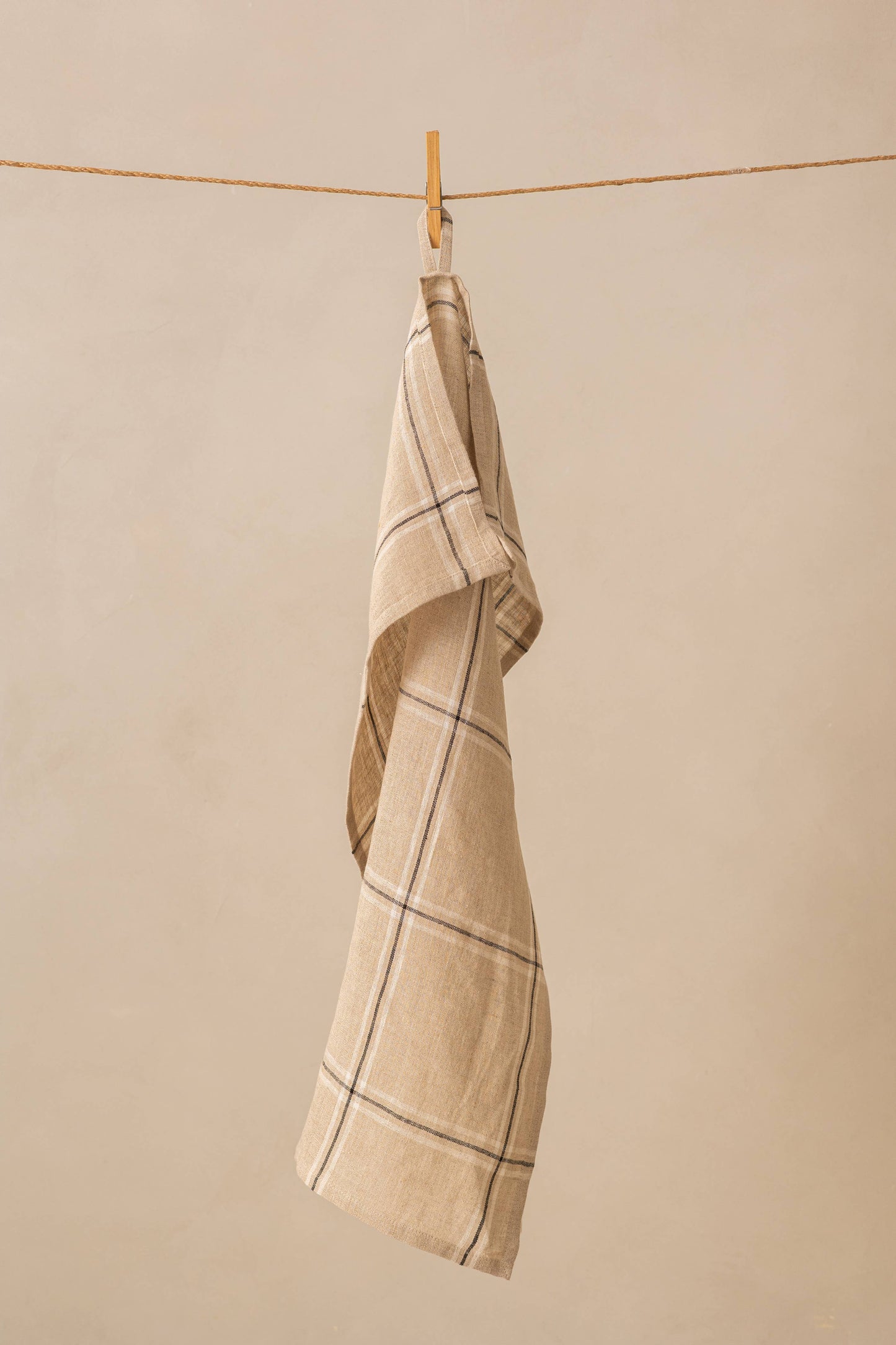 Harbor Check Linen Kitchen Towel