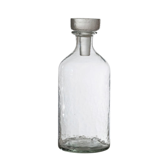 Hammered Glass Decanter, 20oz