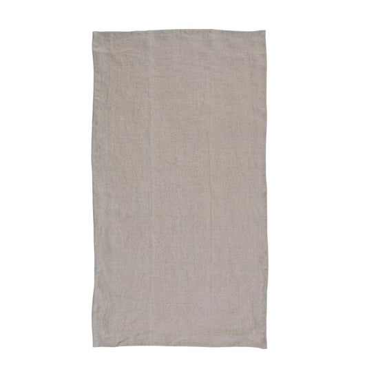 Stonewashed Linen Tea Towel, Natural