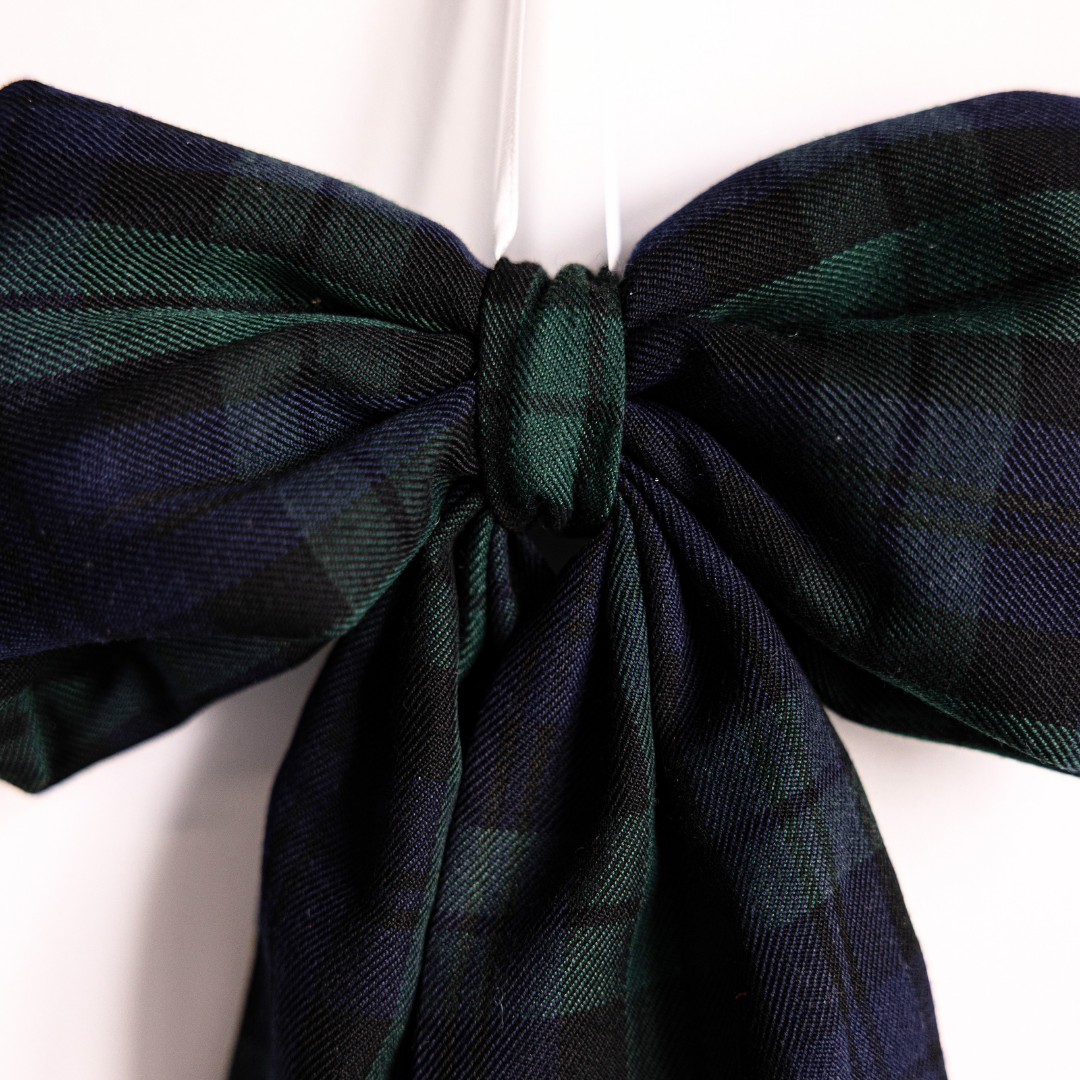 Plaid Green Bows