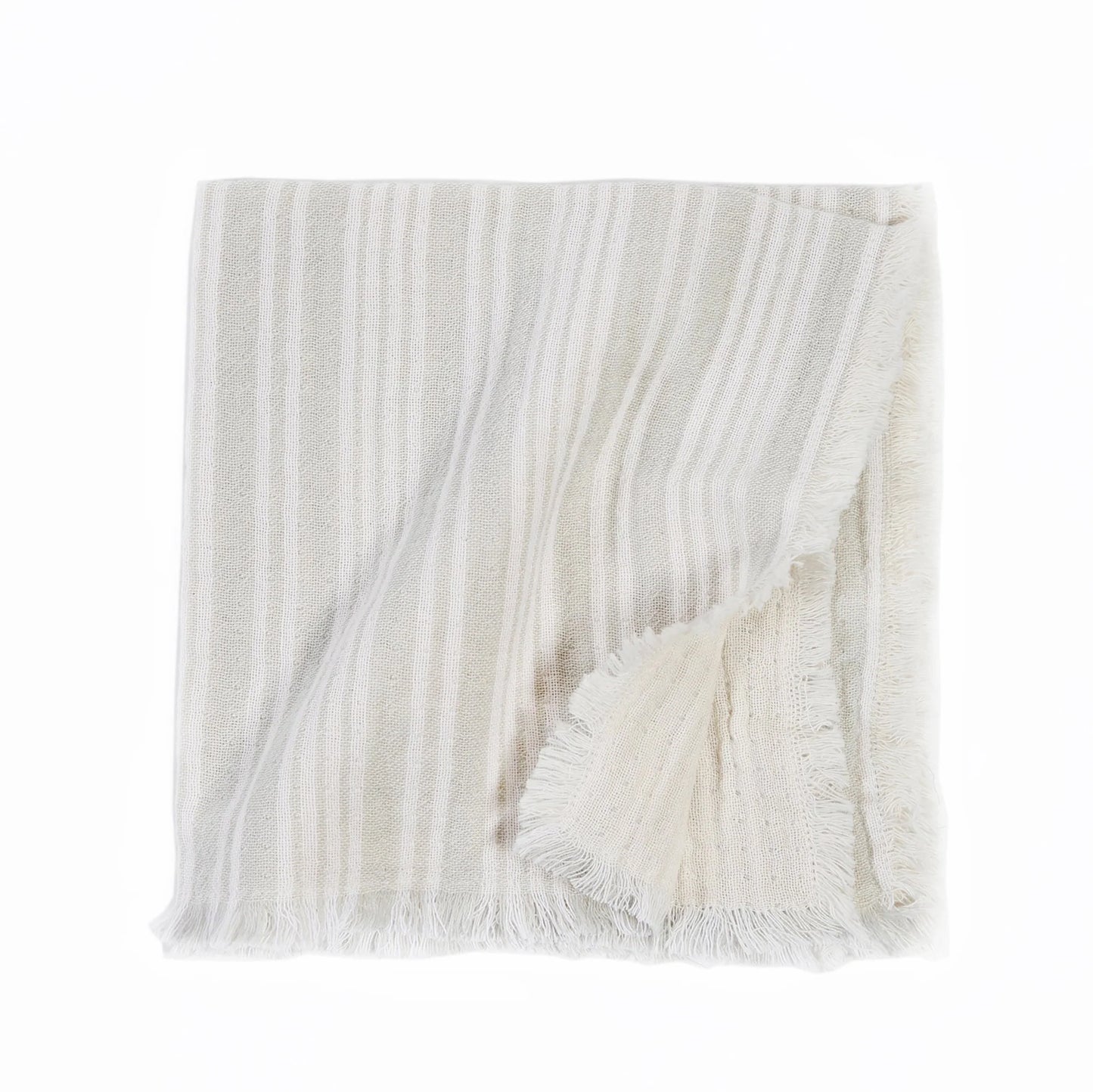 Striped Fringe Dinner Napkin